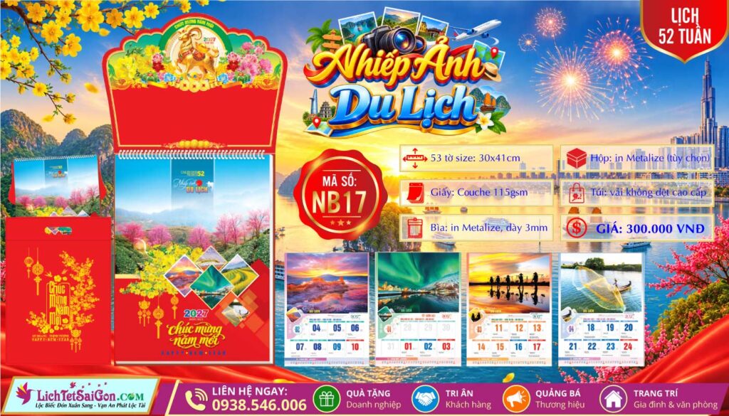Lịch 52 Tuần - NB17 - Nhiếp Ảnh Du Lịch
