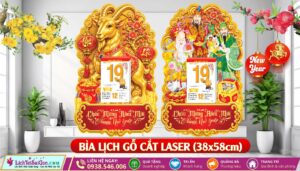 Lịch Gỗ Cắt Laser