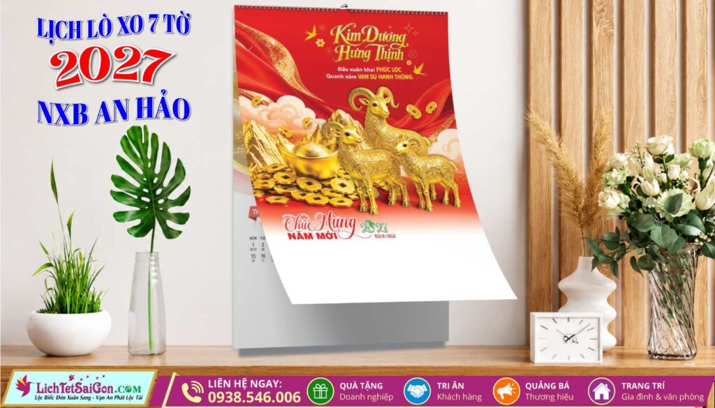 Lịch Lò Xo 7 Tờ An Hảo lichtetsaigon
