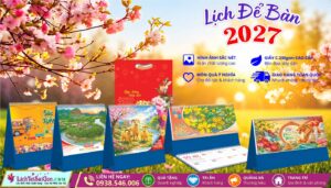 Lịch Để Bàn A & M Hoa Niên lichtetsaigon
