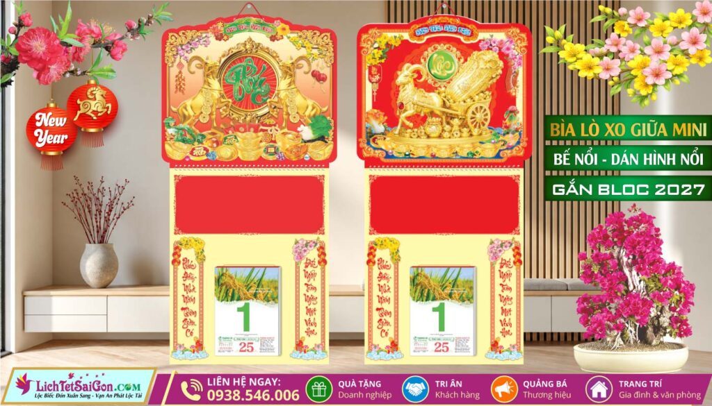 Bìa Lò Xo Giữa Mini Bế Nổi + Dán Nổi Thanh Nguyên lichtetsaigon