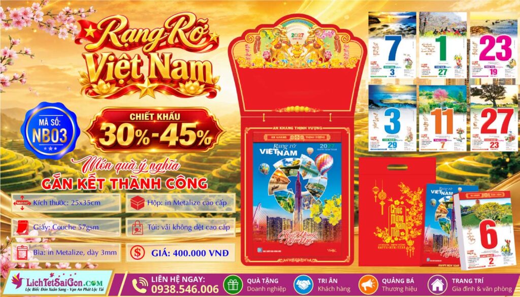 [Mã Số: NB03] Bloc Cực Đại (25x35cm) - Rạng Rỡ Việt Nam