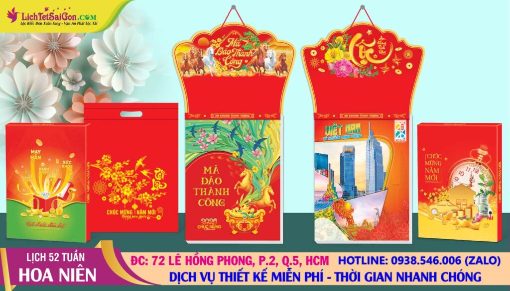 Lịch 52 Tuần (30x40cm) Hoa Niên 2026