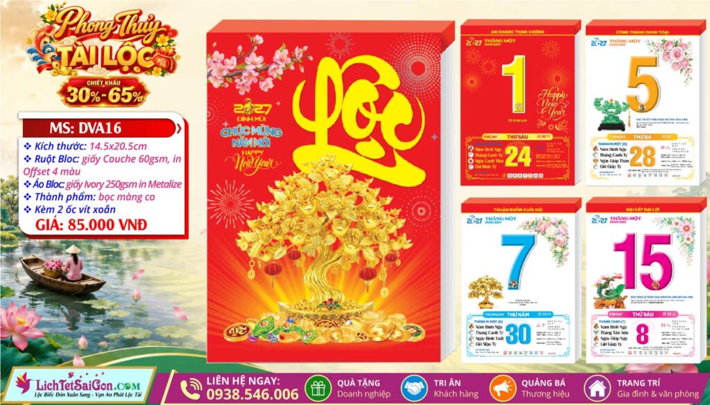 Bloc Đại | Mã Số: DVA16 - Phong Thủy Tài Lộc
