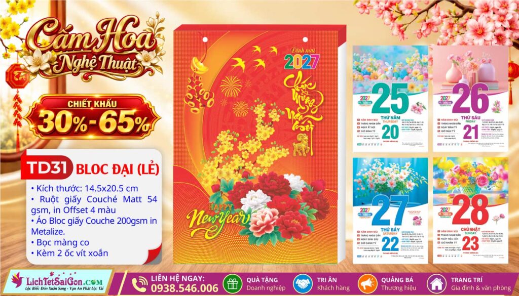 Bloc Đại | Mã Số: TD31 - Cắm Hoa Nghệ Thuật