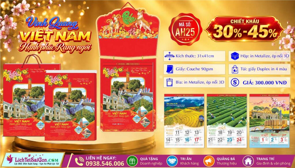 Mã Số: AH25 - Vinh Quang Việt Nam Hạnh Phúc Rạng Ngời