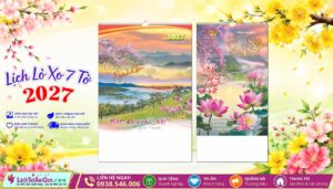 Lịch Lò Xo 7 Tờ haibatrung