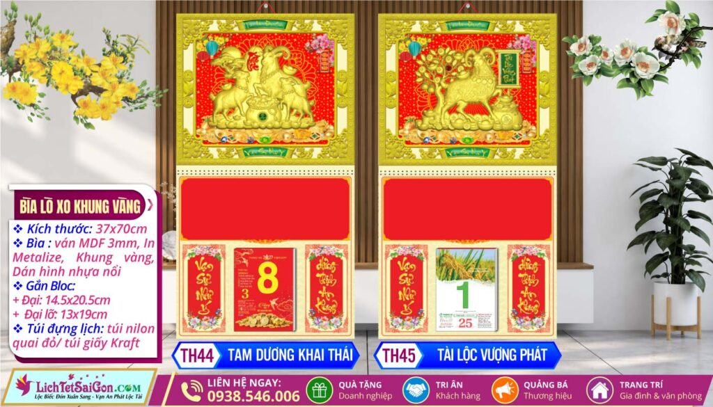 MS: TH44 - Tam Dương Khai Thái + MS: TH45 - Tài Lộc Vượng Phát