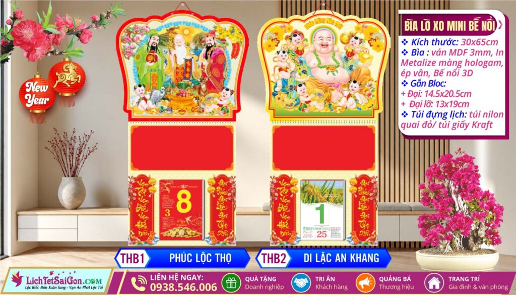 MS: THB1 - Phúc Lộc Thọ + MS: THB2 - Di Lặc An Khang