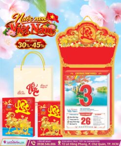 LỊCH BLOC SIÊU CỰC ĐẠI ĐẶC BIỆT (38x54cm) – CHỦ ĐỀ "NON NƯỚC VIỆT NAM": QUÀ TẶNG TẾT ĐẲNG CẤP & Ý NGHĨA