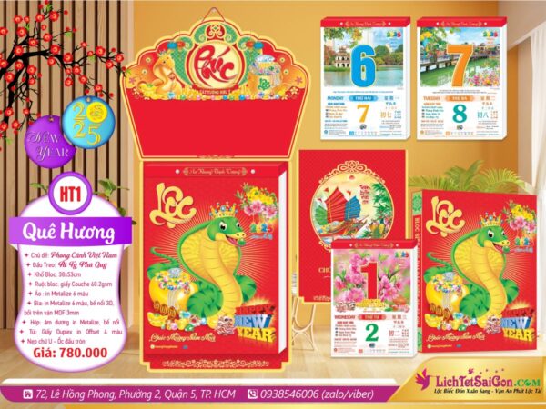 Bộ Bloc Siêu Cực Đại Đặc Biệt (38x53cm) | HT1 - Phong Cảnh Việt Nam (Ất Tỵ Phú Quý)
